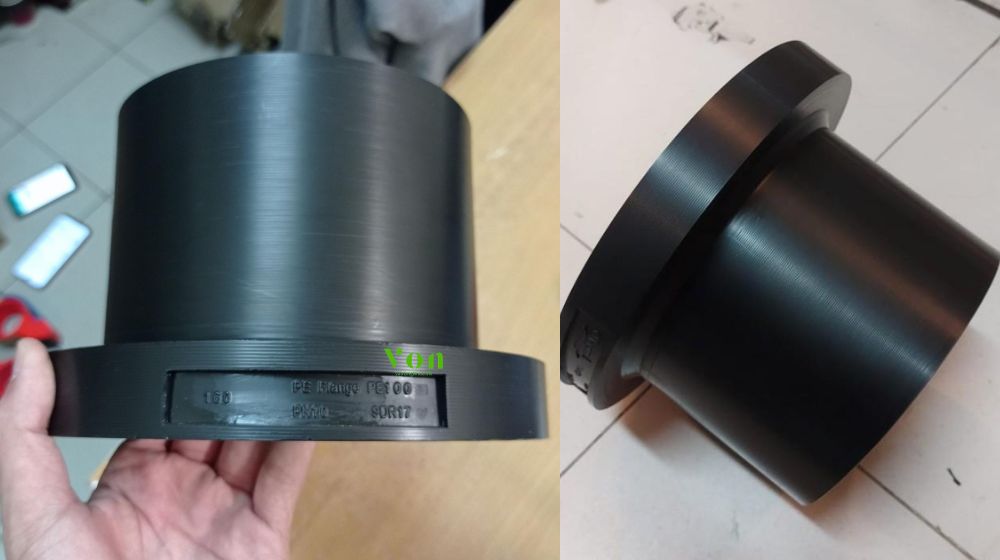 đầu nối bích hdpe d160 đúc từ vật liệu gì