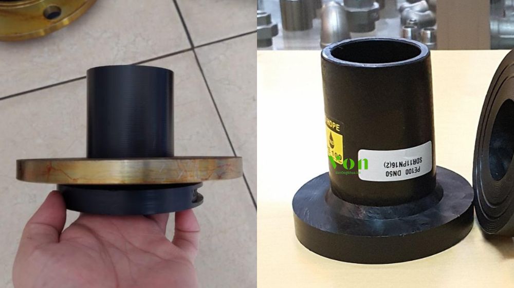 đầu nối bích hdpe d50 lắp ống phi bao nhiêu