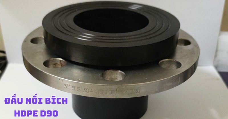 đầu nối bích hdpe d90