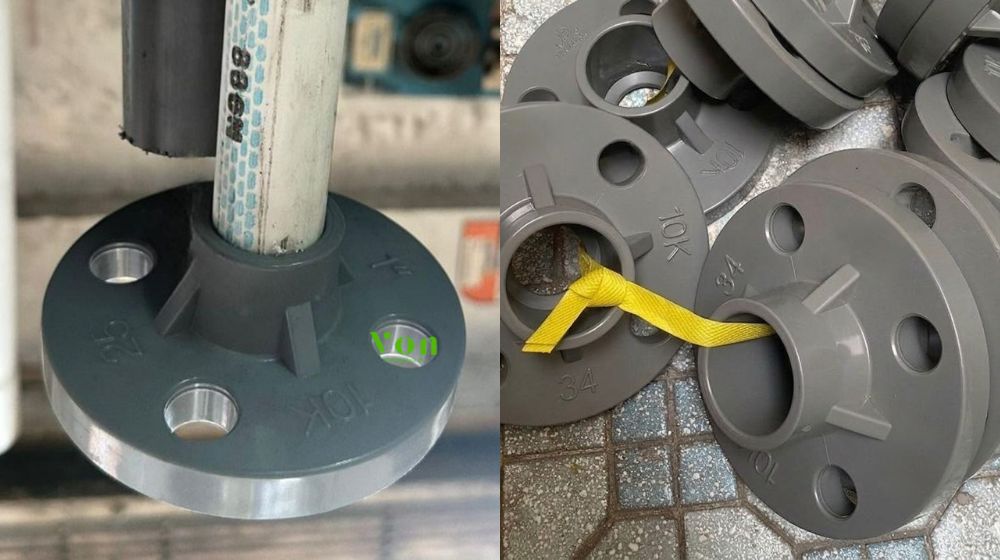 lưu ý lắp đặt mặt bích nhựa phi 34