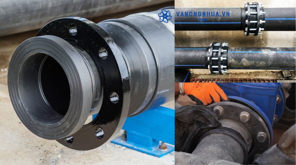 mặt bích hdpe kết nối bằng cách nào