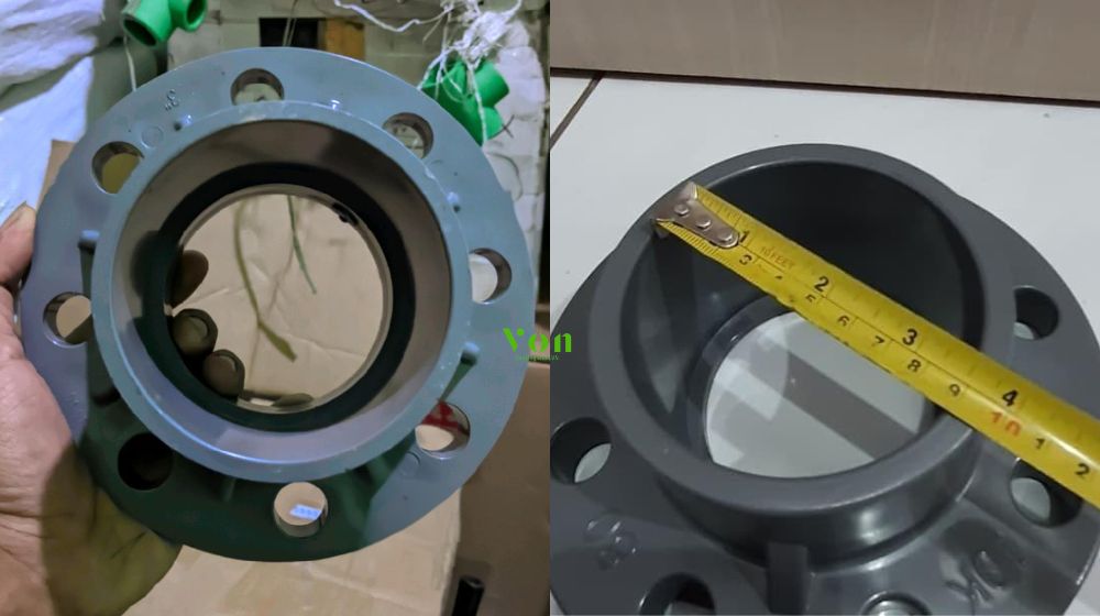 mặt bích nhựa phi 90 lắp ống nd80
