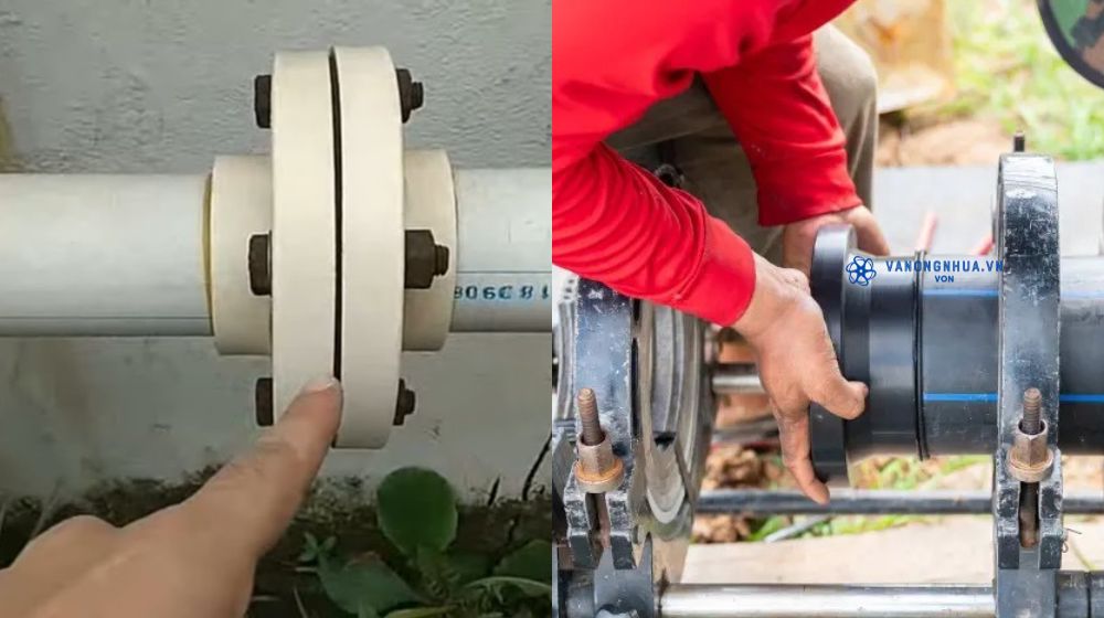 cách kết nối mặt bích nhựa