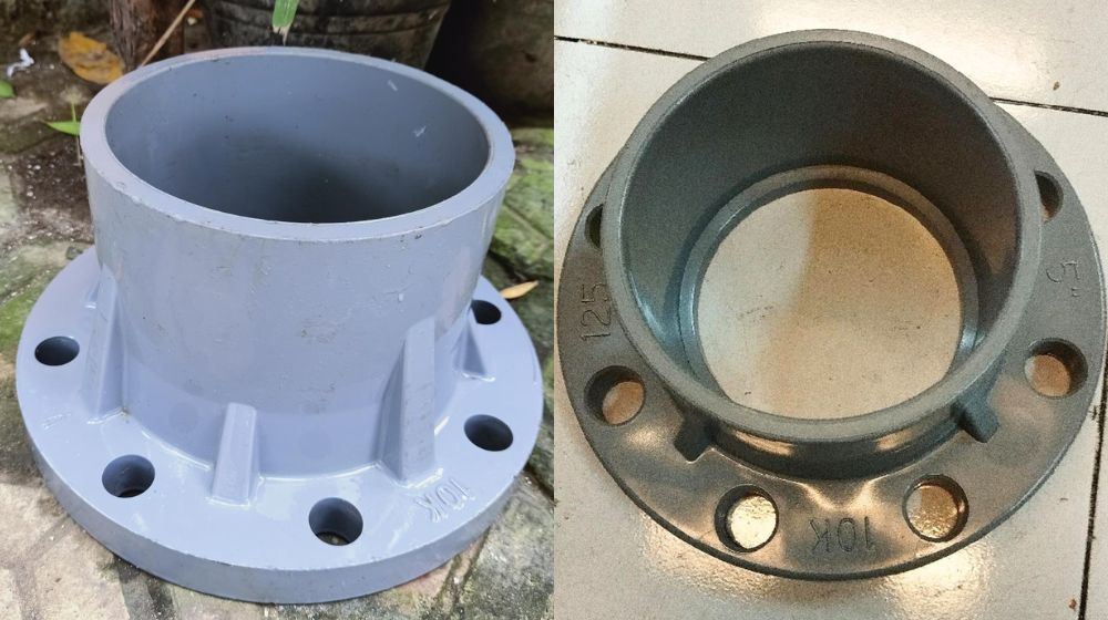 mặt bích nhựa 140 có phải dn125 không