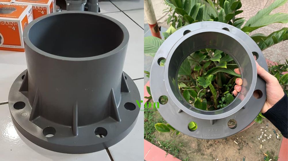 mặt bích nhựa 160 có nhẹ không
