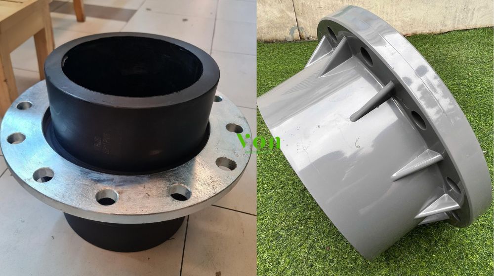 mặt bích nhựa 280 đúc từ vật liệu gì