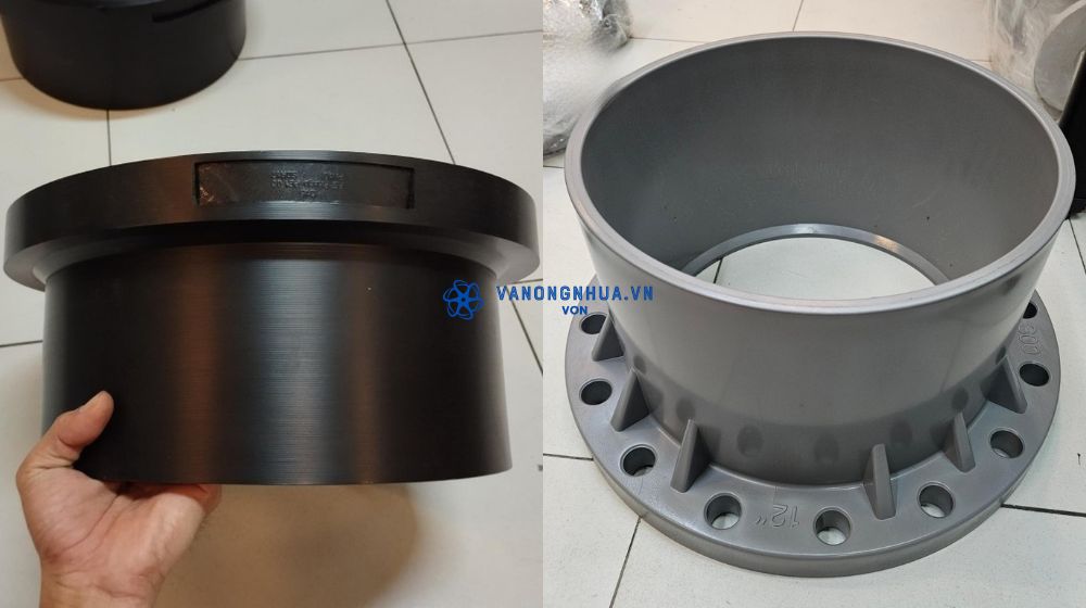 mặt bích nhựa 355 và 315 đúc từ vật liệu gì