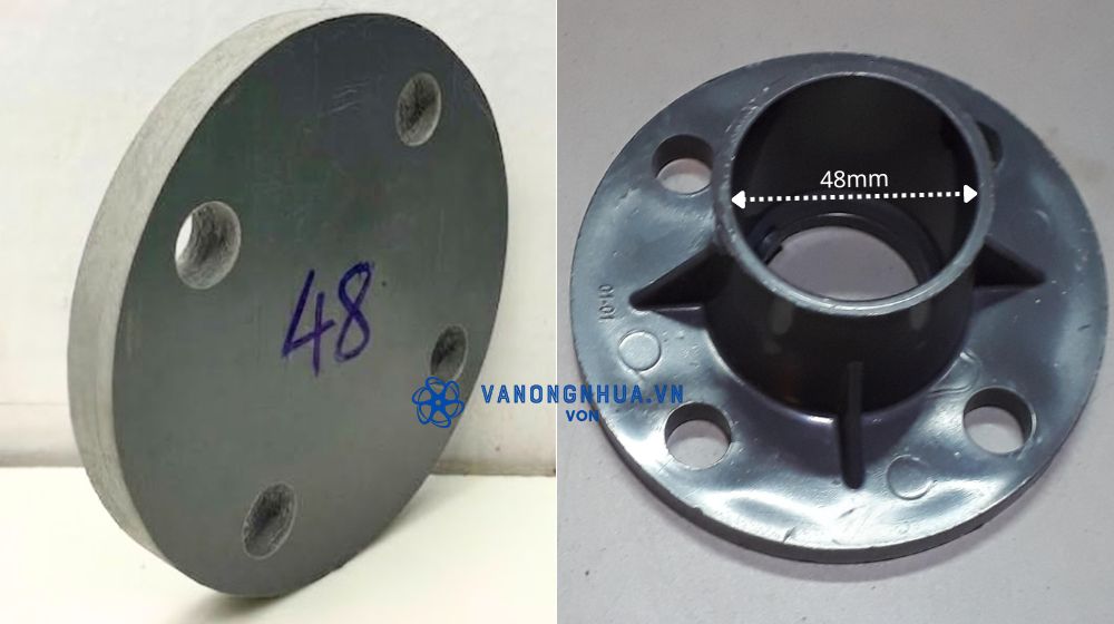 mặt bích nhựa phi 48 là gì