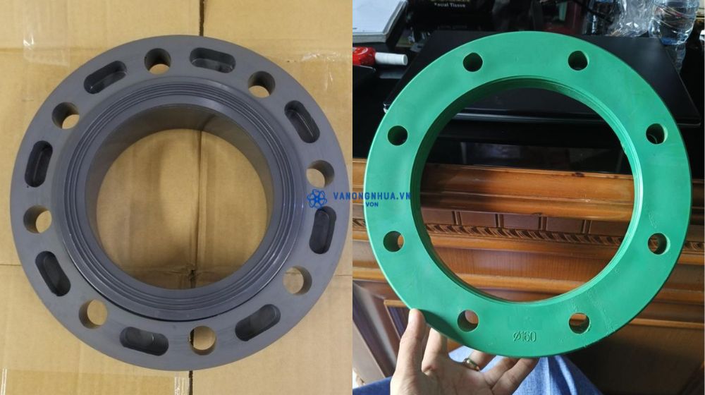 nhận biết mặt bích nhựa 160