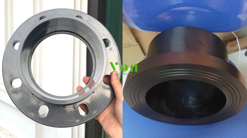 nhãn hiệu mặt bích nhựa 140