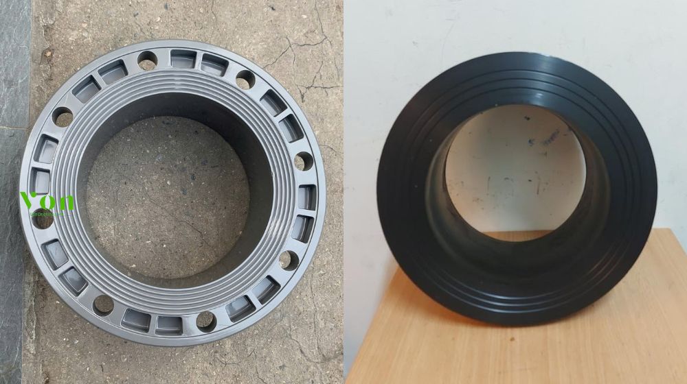 rãnh lắp gioăng của mặt bích nhựa 225