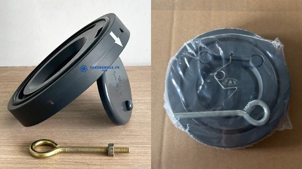 tác dụng của móc treo với van 1 chiều cửa lật nhựa