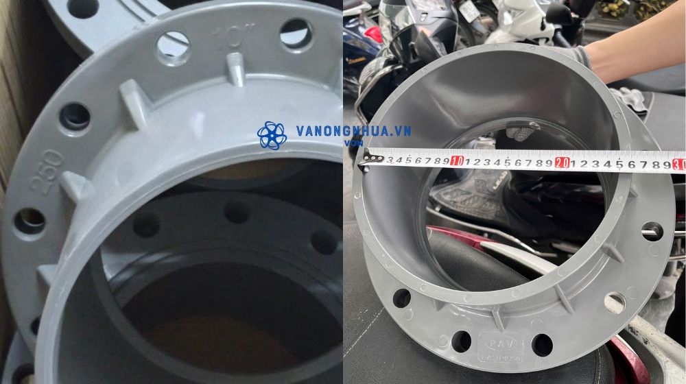 tìm hiểu mặt bích nhựa 250