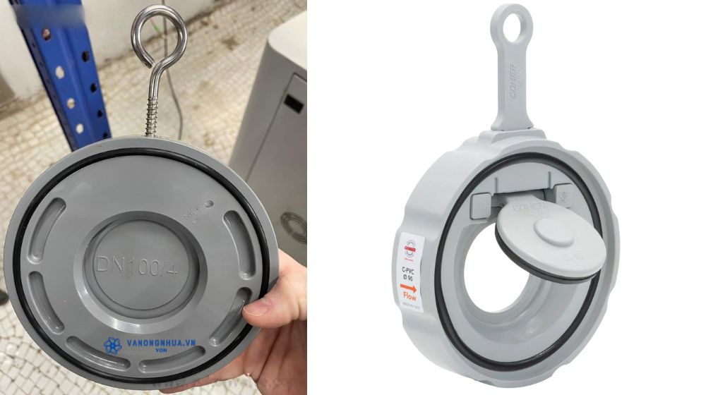 van 1 chiều cửa lật nhựa cpvc