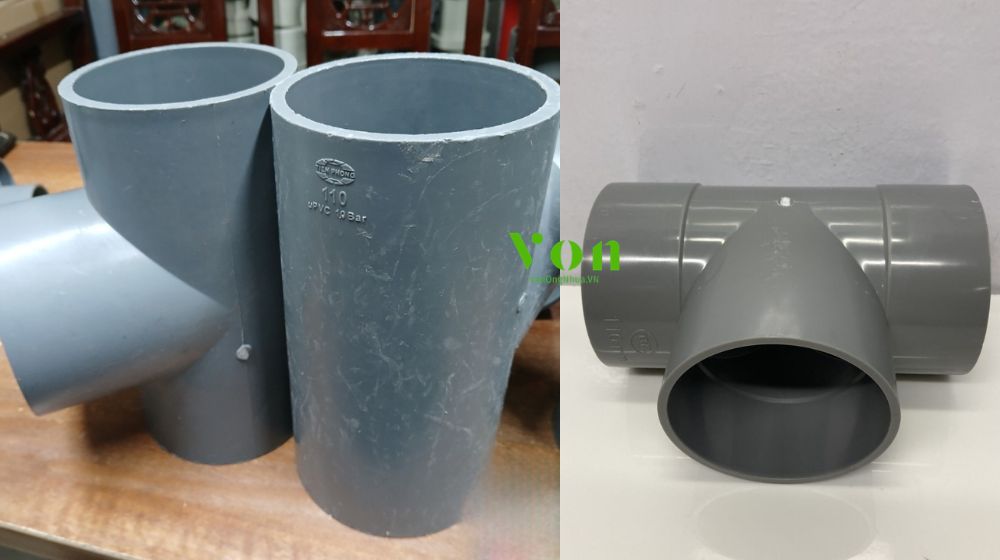 áp suất làm việc của tê pvc d110