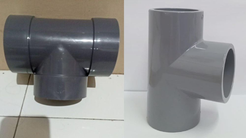 cách kết nối tê pvc d90 với ống
