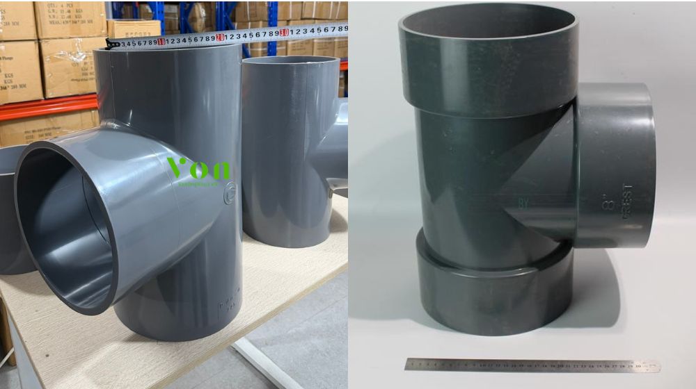 cách nhận biết tê pvc d225