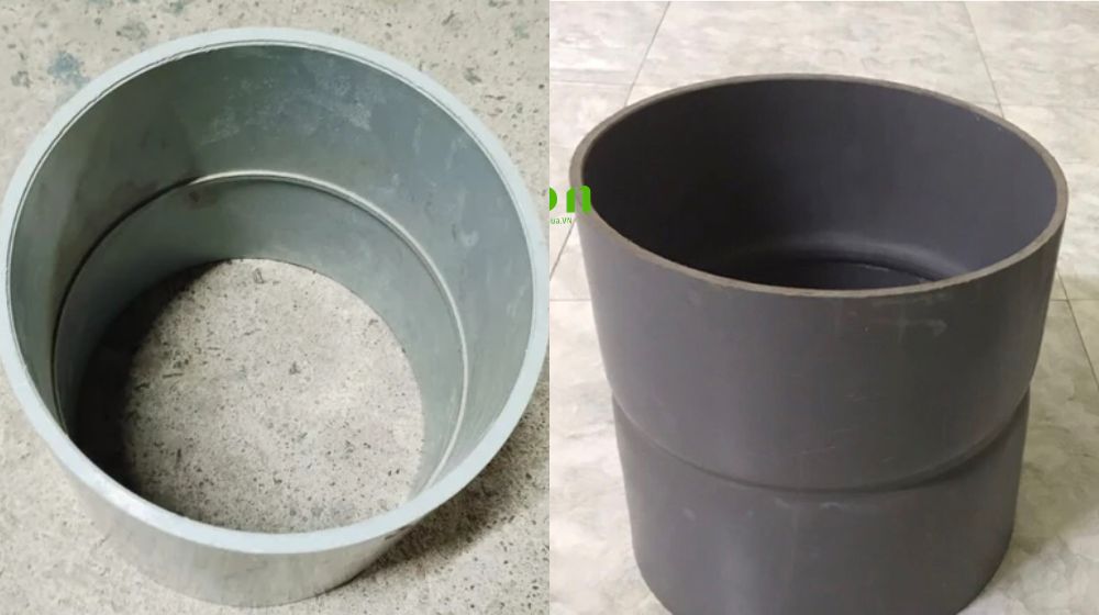 chiều dài của măng sông pvc 280