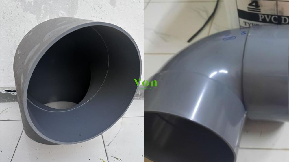đầu nối của cút upvc 280