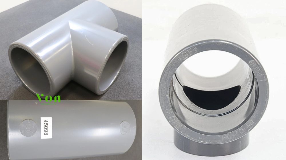 đọc kí hiệu trên thân tê nhựa upvc
