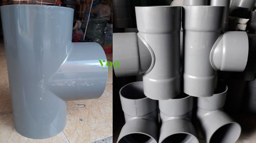 gia công tê pvc d180