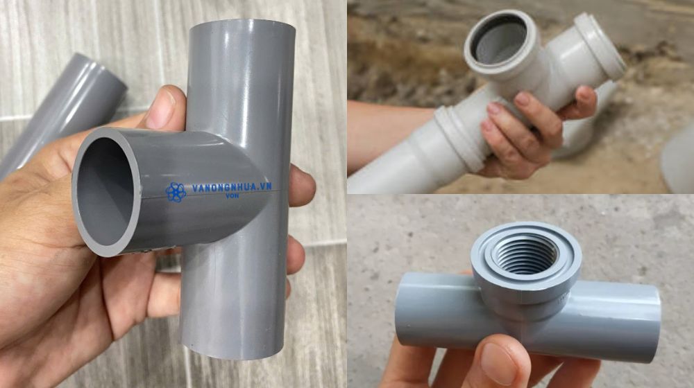 kết nối của tê nhựa pvc