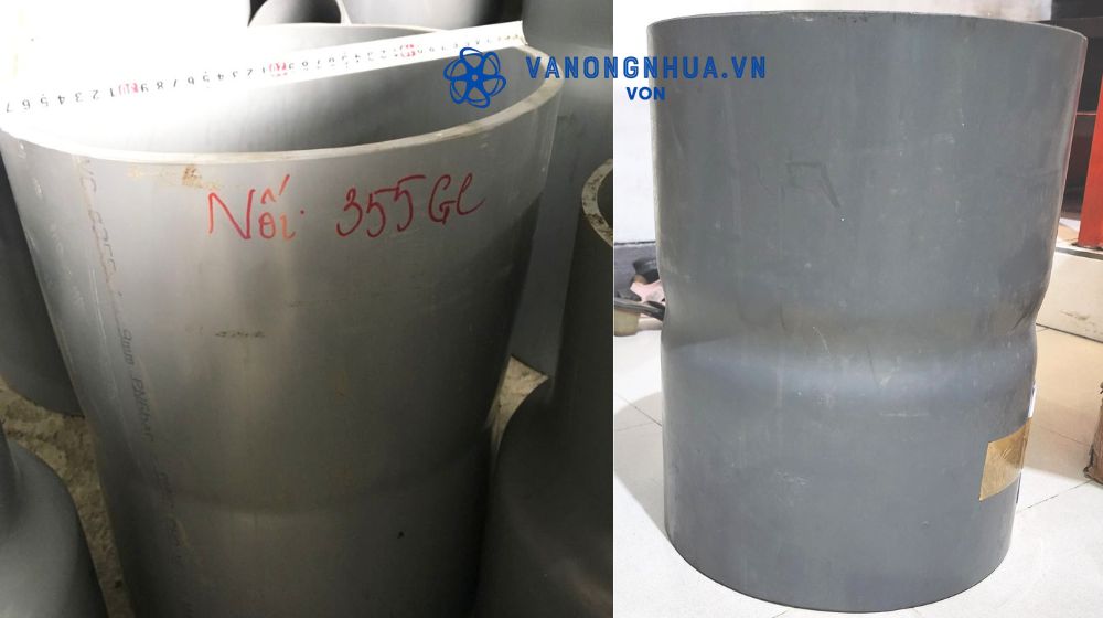 măng sông upvc 355 lắp ống mấy inch