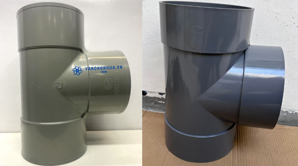 nhận biết tê pvc d200