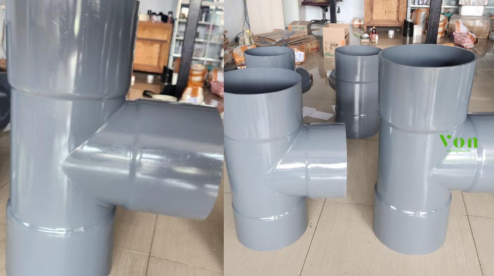 nhận biết tê pvc d355 chất lượng