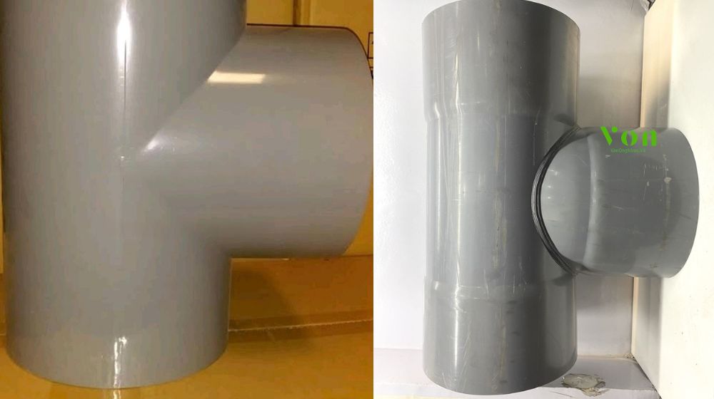 sản xuất tê pvc d500