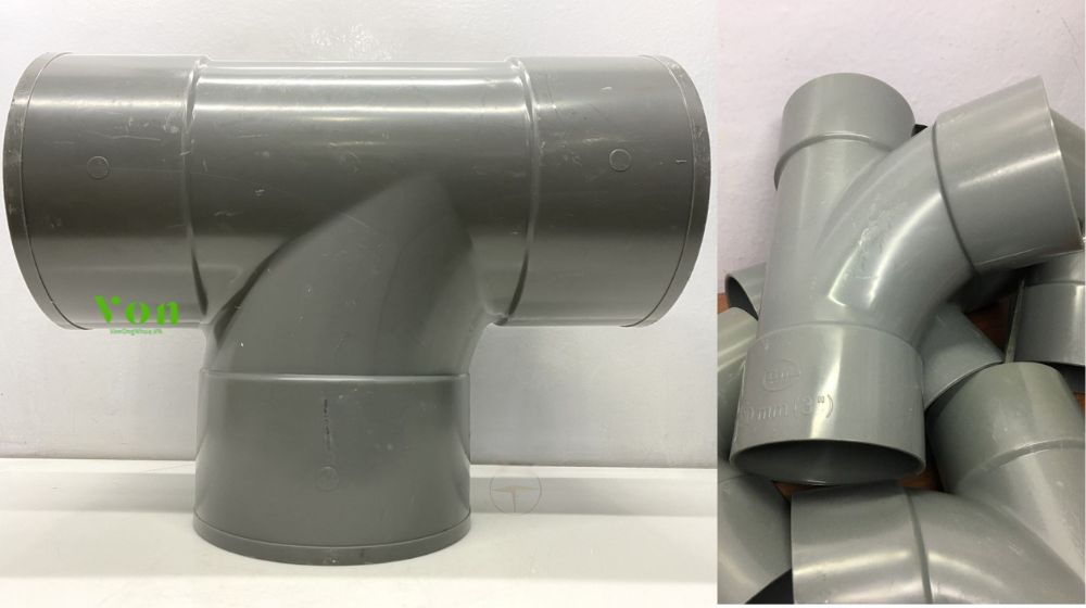 tê nhựa pvc loại cong