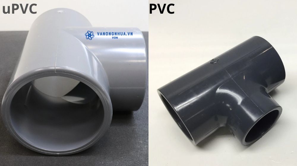 tê nhựa upvc khác pvc ở điểm nào