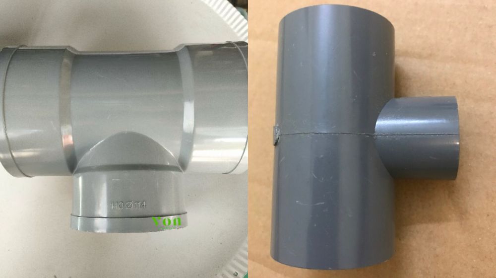tê pvc d140 có loại giảm không
