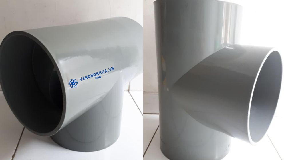 tê pvc d200 lắp vừa ống mấy inch