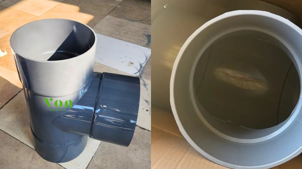 tê pvc d250 lắp ống cỡ bao nhiêu