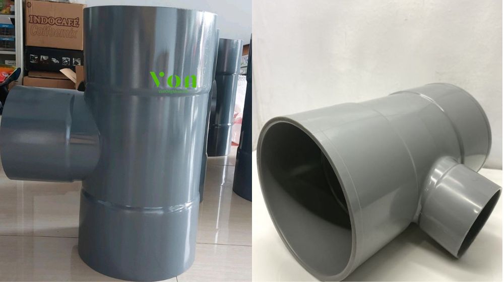 tê pvc d280 có loại giảm không