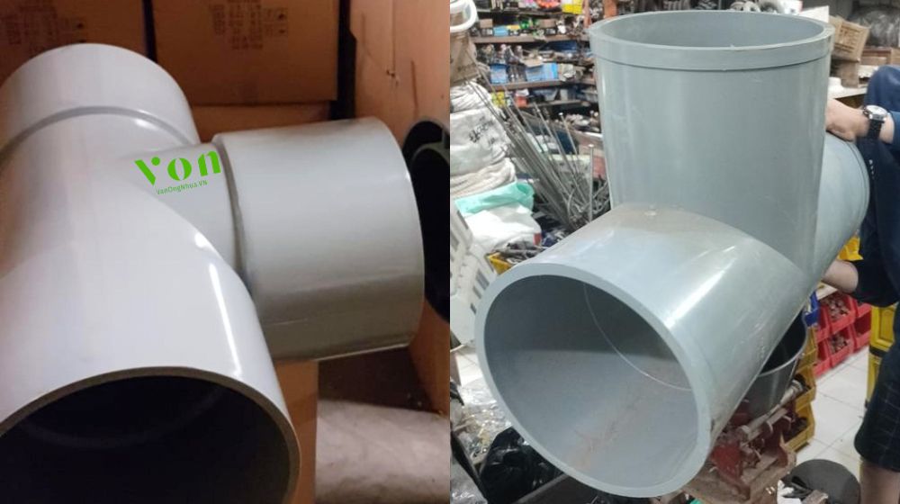 tê pvc d280 lắp ống cỡ bao nhiêu