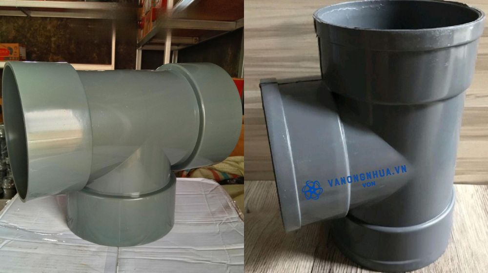 tê pvc d450 có loại nối ren không