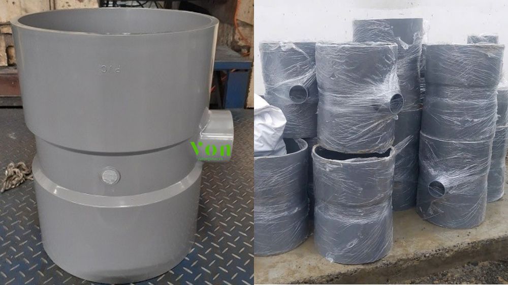 tê pvc d500 một đầu giảm
