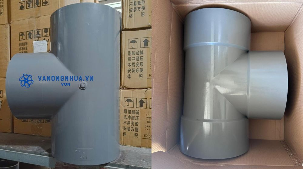 tổng quan về tê pvc d315