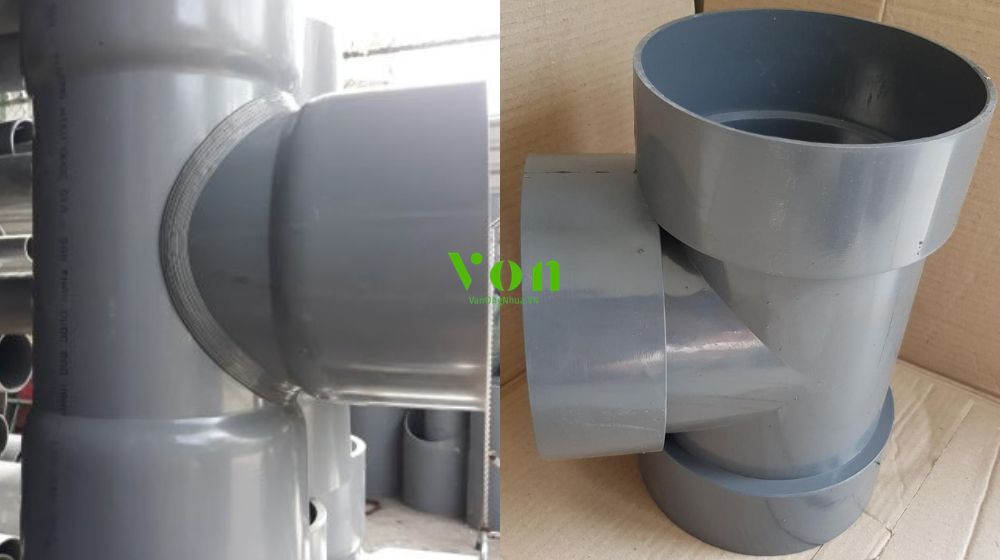 tổng quan về tê pvc d450