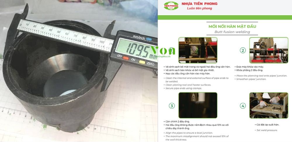 kết nối của côn thu hdpe 110