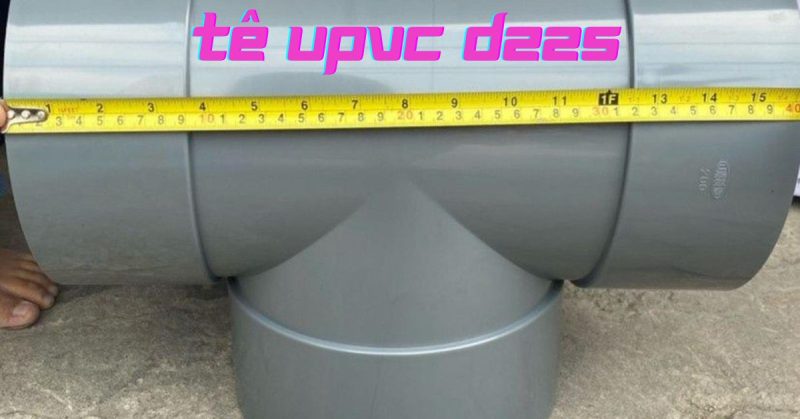 tê upvc d225