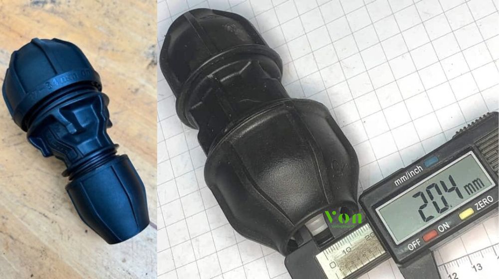 các cỡ nối giảm hdpe