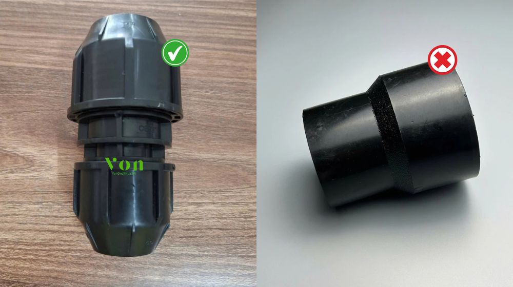 nối giảm hdpe có phải côn thu hdpe không