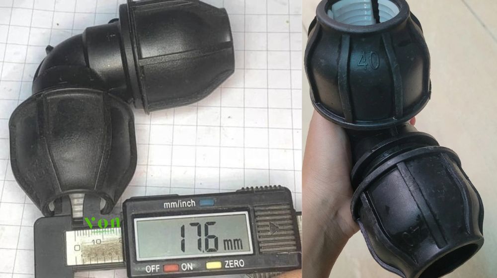 thông số kỹ thuật của nối góc hdpe