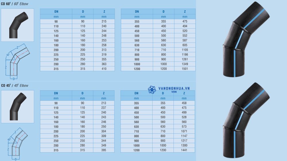 chếch hdpe bình minh gia công